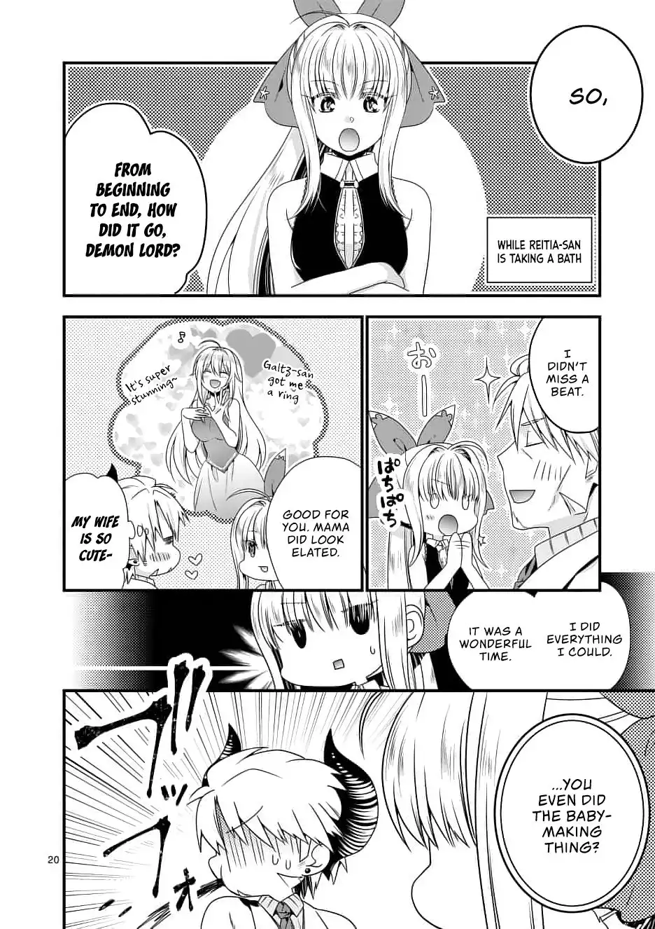 Maou Desu. Onna Yuusha no Hahaoya to Saikon Shita no de, Onna Yuusha ga Giri no Musume ni Narimashita. Chapter 13 21